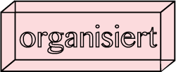 Organisiert Logo - rosa